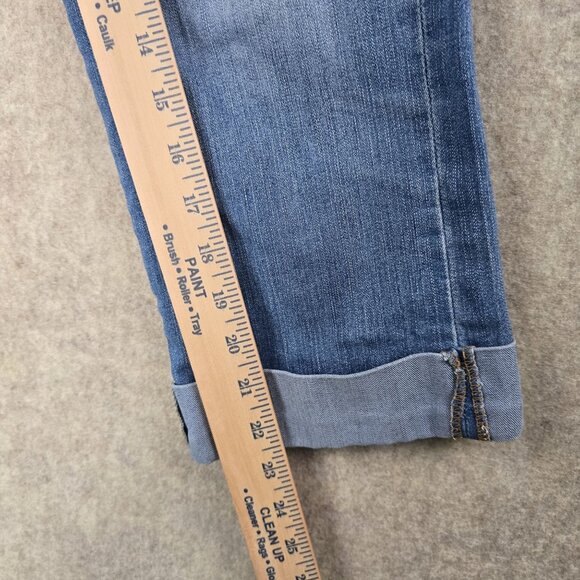 New York & Company Womens Straight Leg Low Rise Jeans Size 8 Blue Denim - Picture 3 of 5